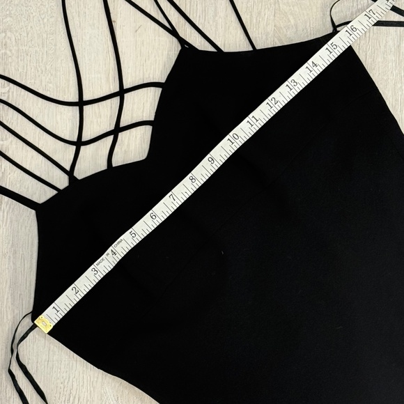 Evan-Picone Vintage Strappy Black Evening Dress Size 4 - Picture 9 of 15